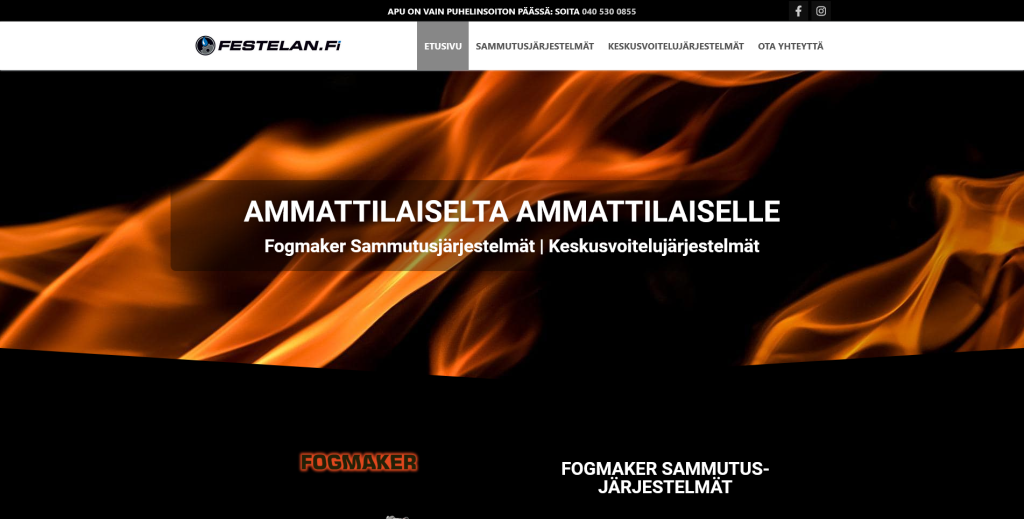 Festelan Oy - Fogmaker-sammustusjärjestelmät